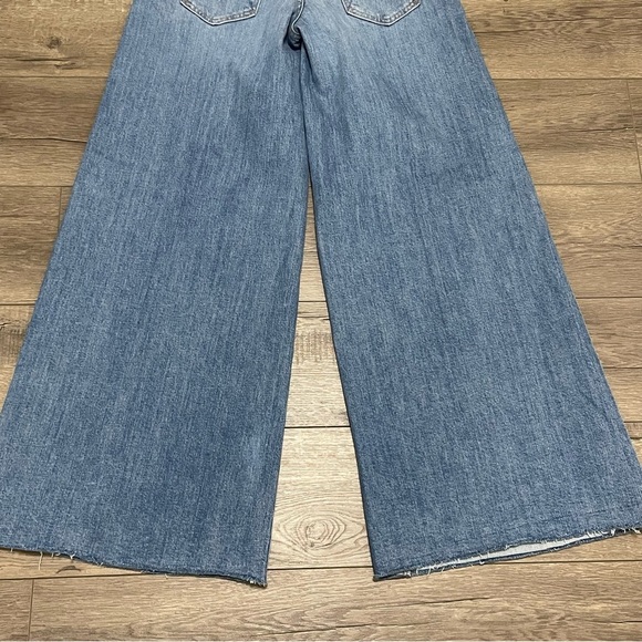Mother The Swisher Sneak Fray Boogie Down Super Wide Leg Jean Sz 25 NWOT - Picture 11 of 14